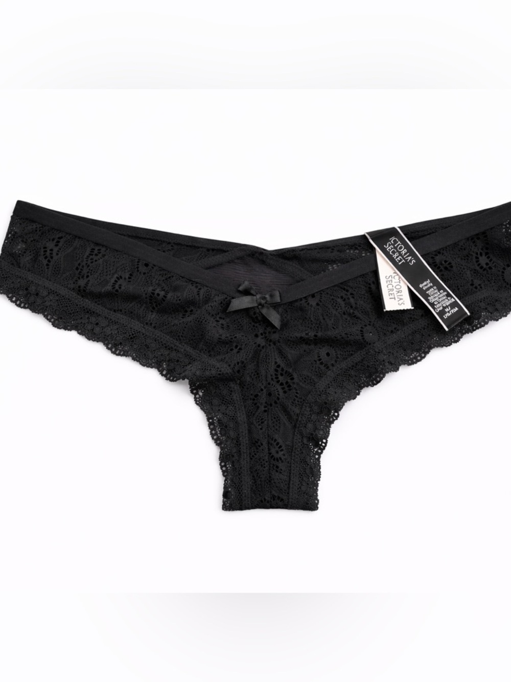 Victoria's Secret Black Lace Thong Panty